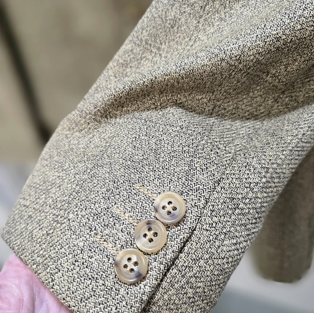 Vtg Ermenegildo Zegna Soft Men's Blazer Sports Jacket Size 44R EUC TO PRISTINE - Picture 7 of 16